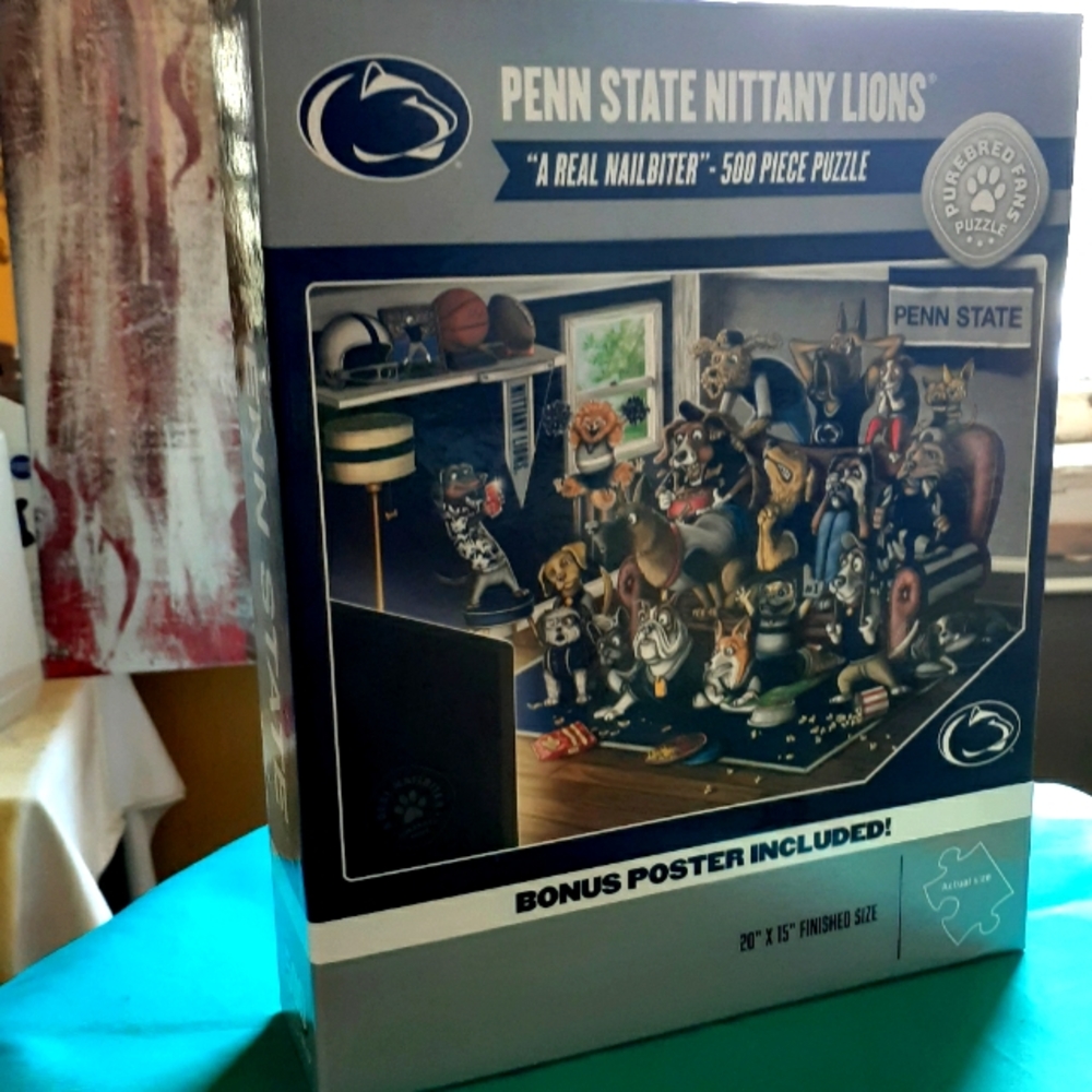 Nittany Lions 500 Piece Puzzle - Blue and Gray
